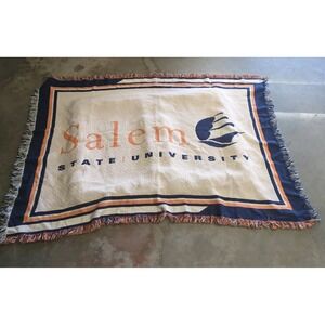 Salem State University Woven Throw Blanket Tapestry